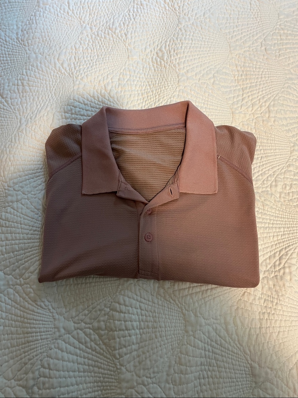 Lululemon Men's Short-Sleeve Polo Shirt in Dusty Mauve